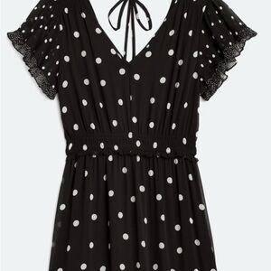 Les Serein Brielle Flutter Sleeve Back Detail Dress NEVER WORN size L
